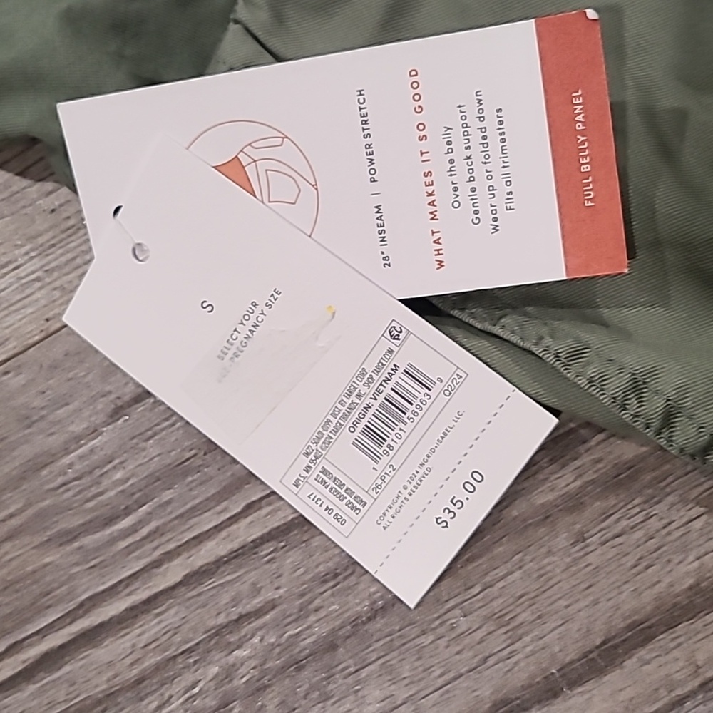 Isabel Maternity by Ingrid & Isabel Over Belly High-Rise Maternity Joggers - Picture 6 of 7